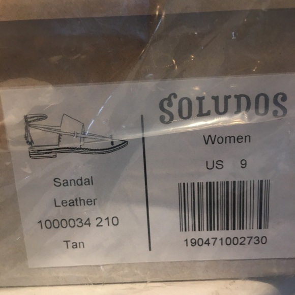 Soludos embroidered lace up leather sandals size 9 (boho, festival, summer) - Picture 8 of 9